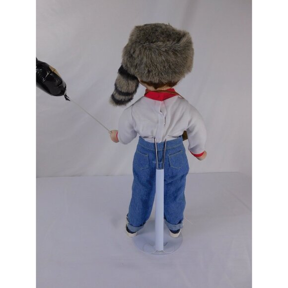SALE Vintage Disney Doll Tina Tewell Boy Coonskin Cap Mickey Balloon Porcelain 5 - Picture 10 of 12